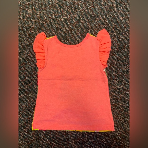 Garanimals Pink Tropical Parrot Ruffle Sleeve Tank - Picture 3 of 3